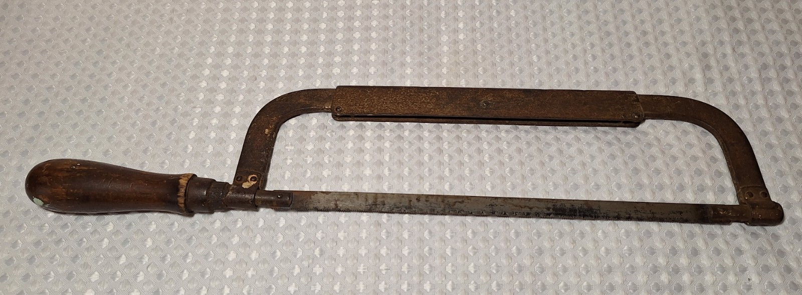 Vintage Antique L S Starrett Co Hacksaw Saw Wood Handle No 146 USA Rare