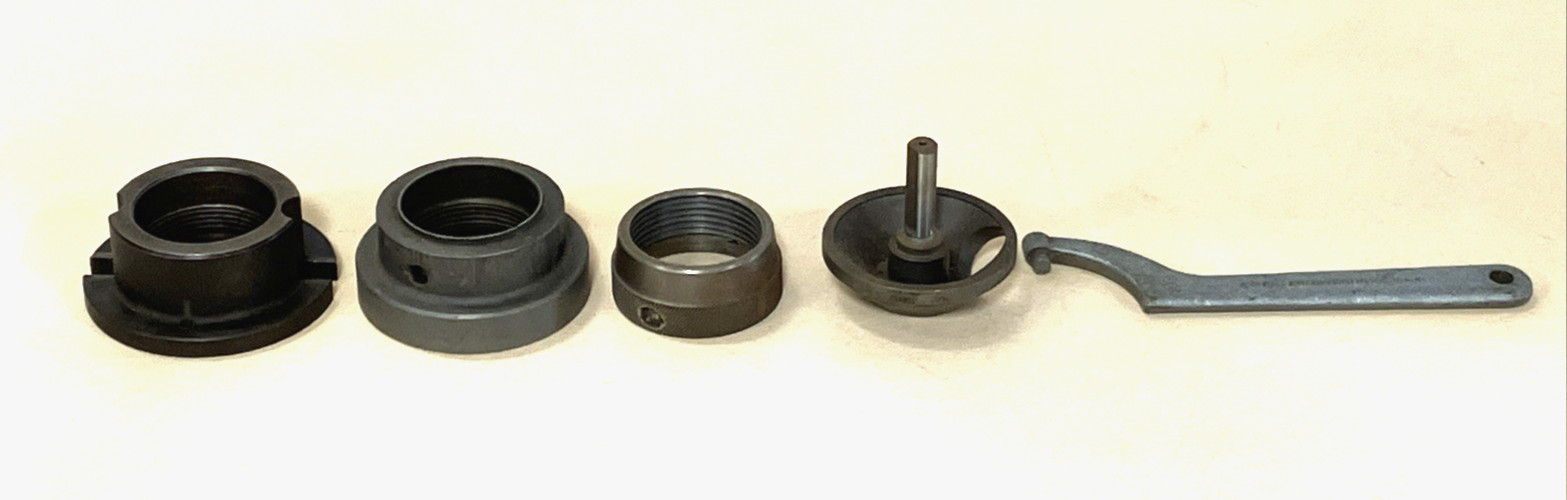 Armstrong No. 460 Spindle Nut Wrench & Machine Tool Chuck Components Lot