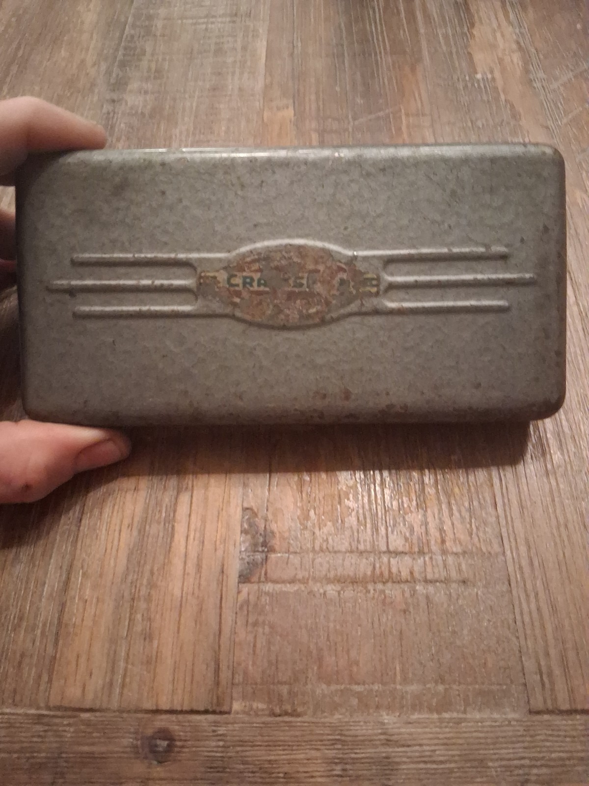Vintage Craftsman Metal 1/4″ Socket Case EMPTY