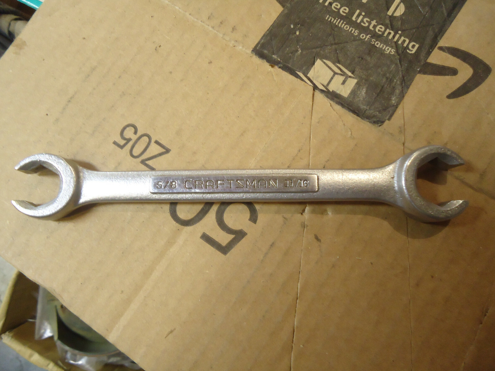 Craftsman 5/8″ x 11/16″ Line Flare Nut Wrench Made In USA -V- Nice! J