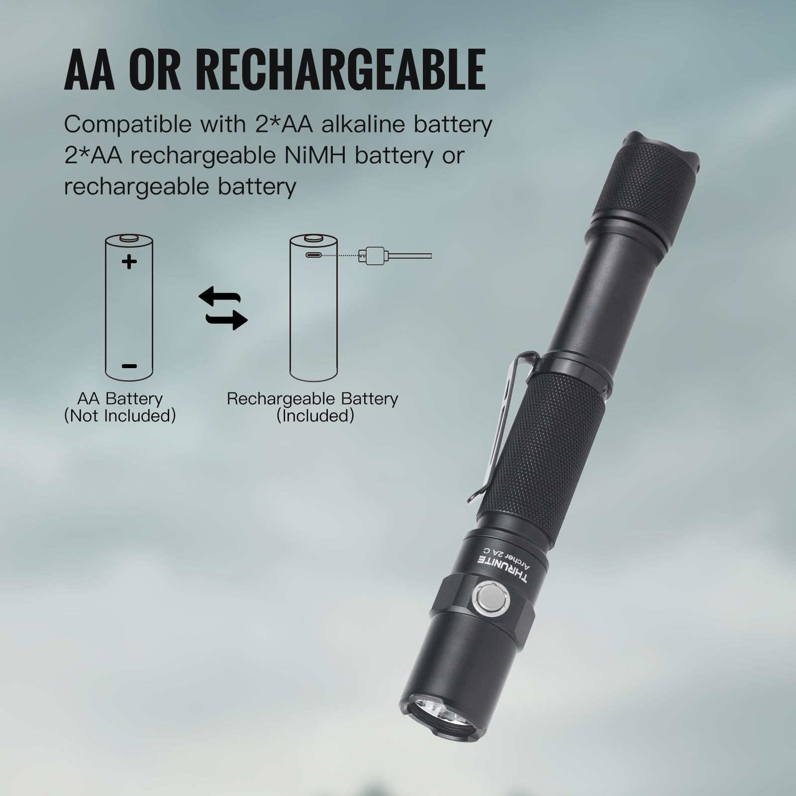 ThruNite Archer 2A C LED Rechargeable small size, C Cool White