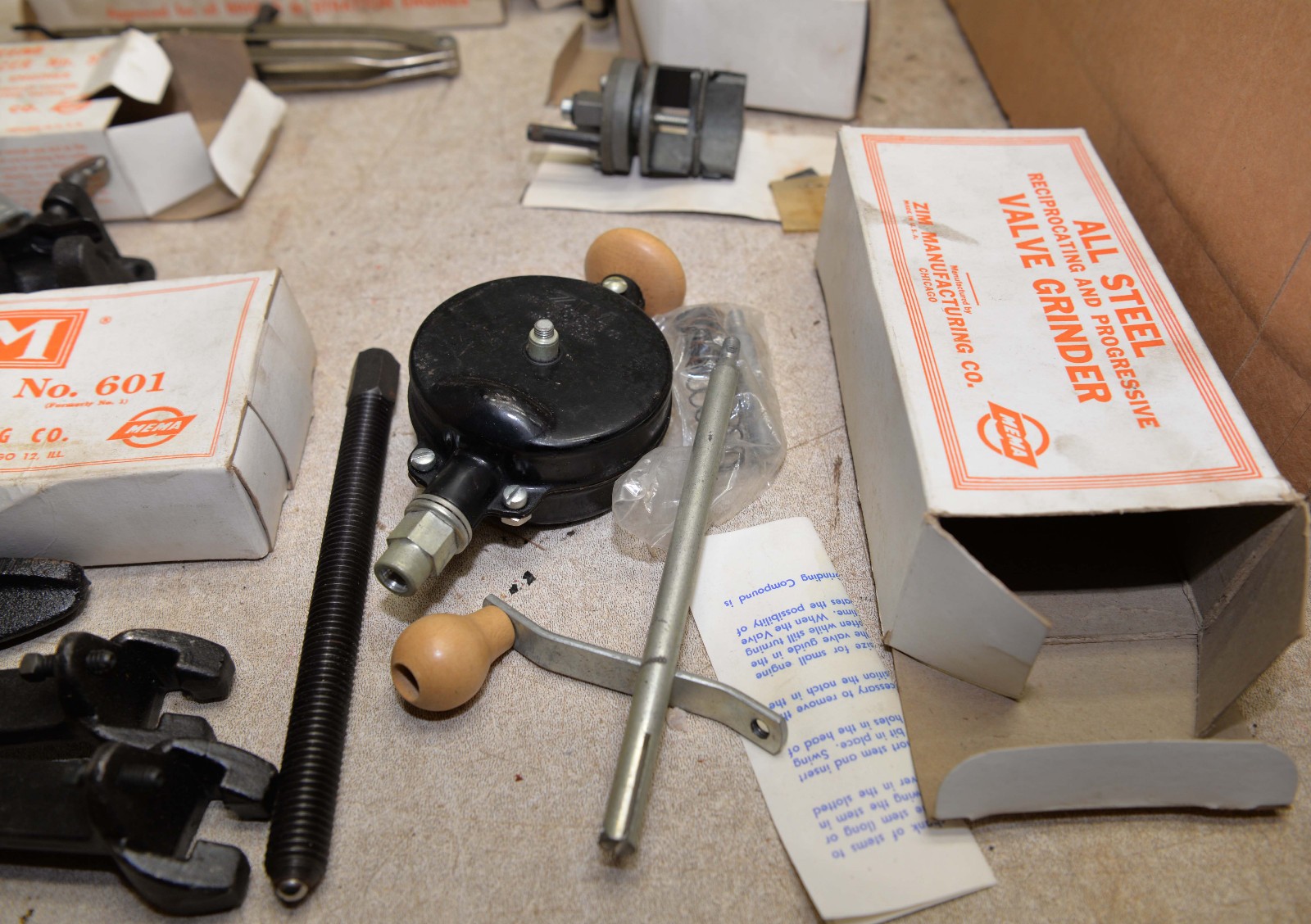 Huge Model T A flat head Ford tools Zim SD-2 original boxes collectible auto lot