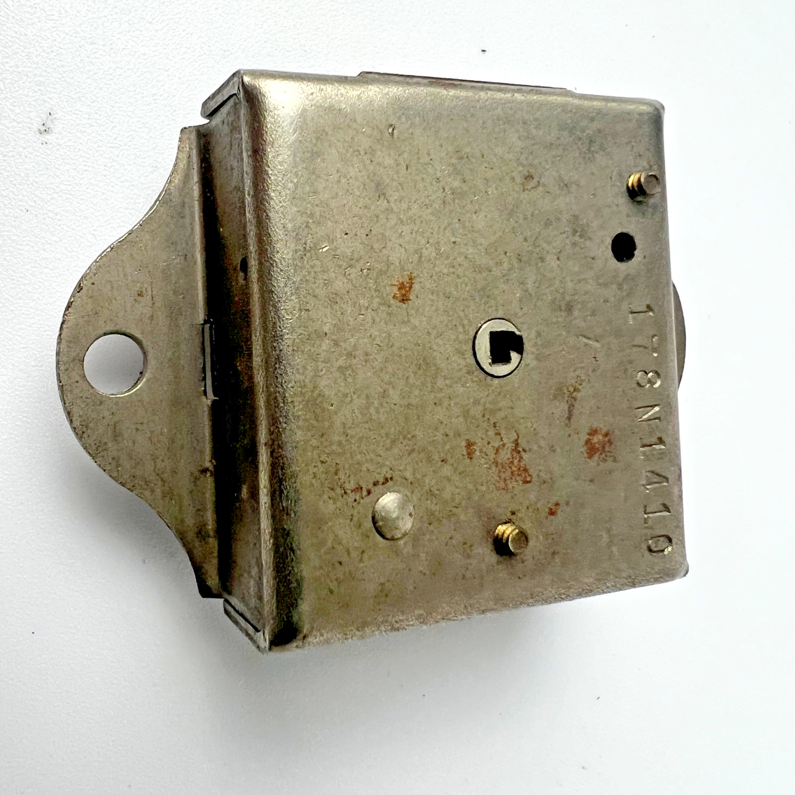 Mosler 75N11 Safe Deposit Lock With 2 Keys Steel Cabinet Hardware Vintage