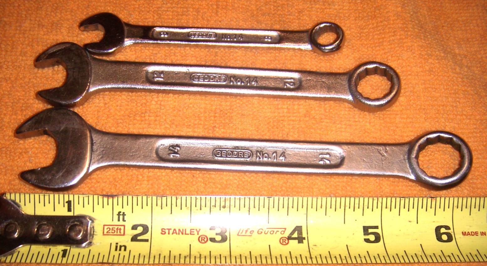 3 GEDORE 8 ,12,14 MM 12 POINT COMBO INDIA WRENCH FREE SHIP