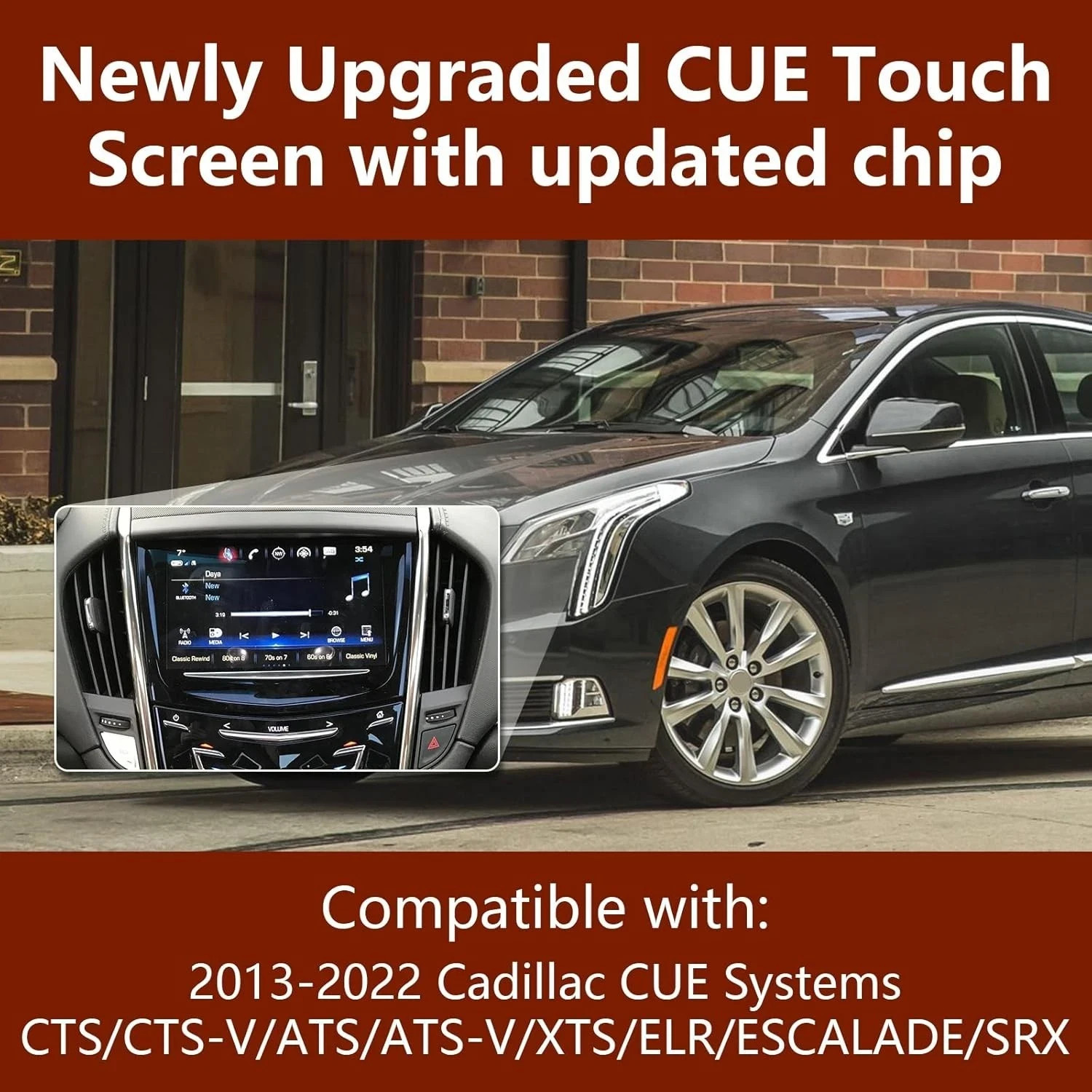 Upgraded 2013-2020 CUE Touch Screen Display Compatible with Cadillac SRX XTS …