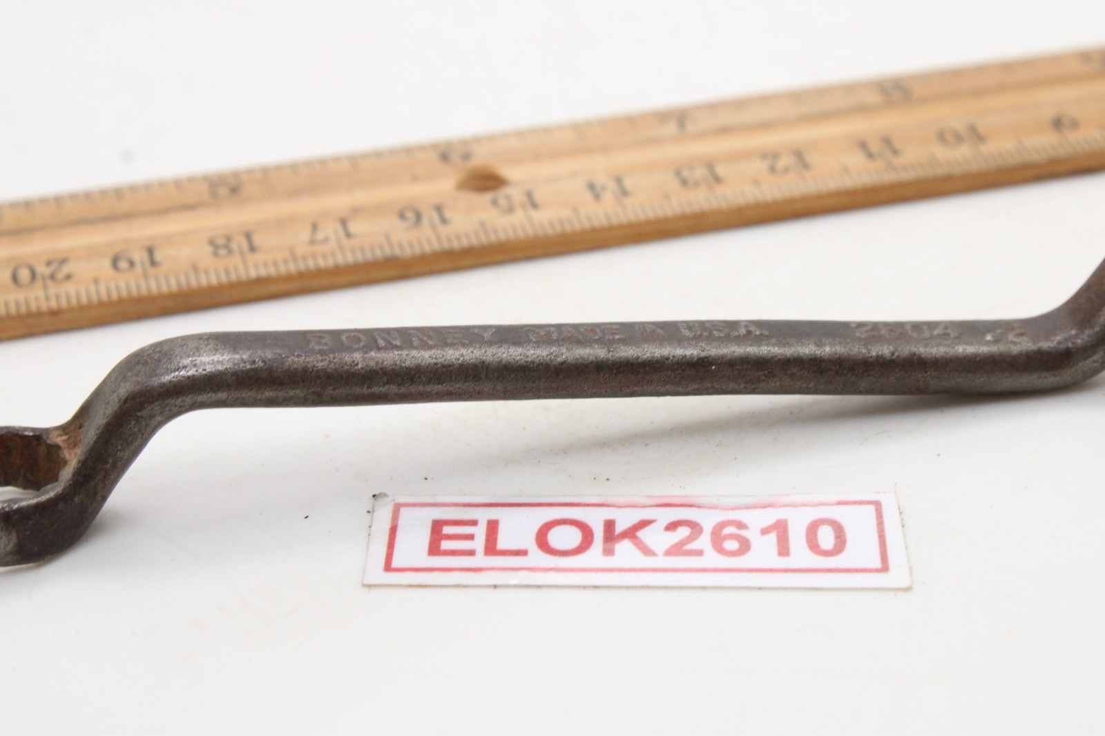 BONNEY 2804 3/8″ x 7/16″ 12 Point SAE Chrome Offset Double Box Wrench USA