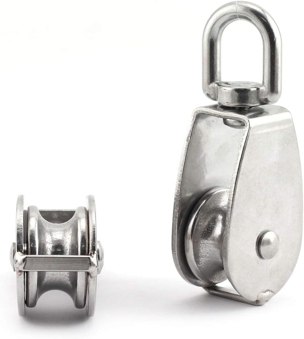 2-Pack M15 Heavy Duty Stainless Steel Swivel Lifting Wheels – 35kg Load Capacity