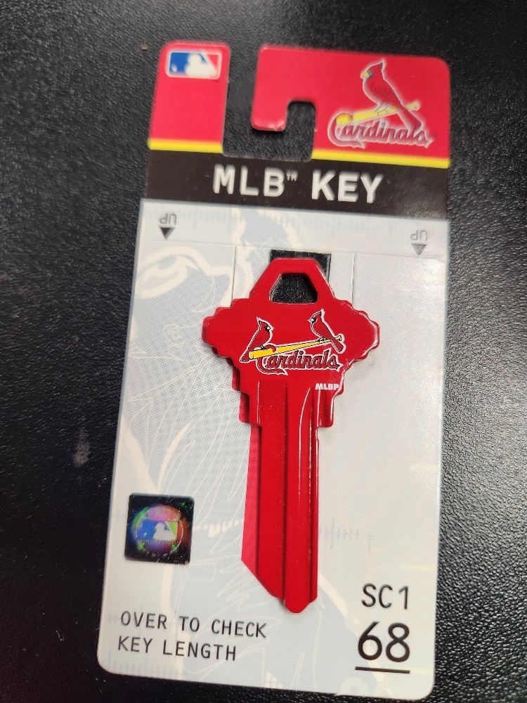 SMALL MLB ST. LOUIS CARDINALS SCHLAGE SC1 KEYBLANK – READ DETAILS BELOW