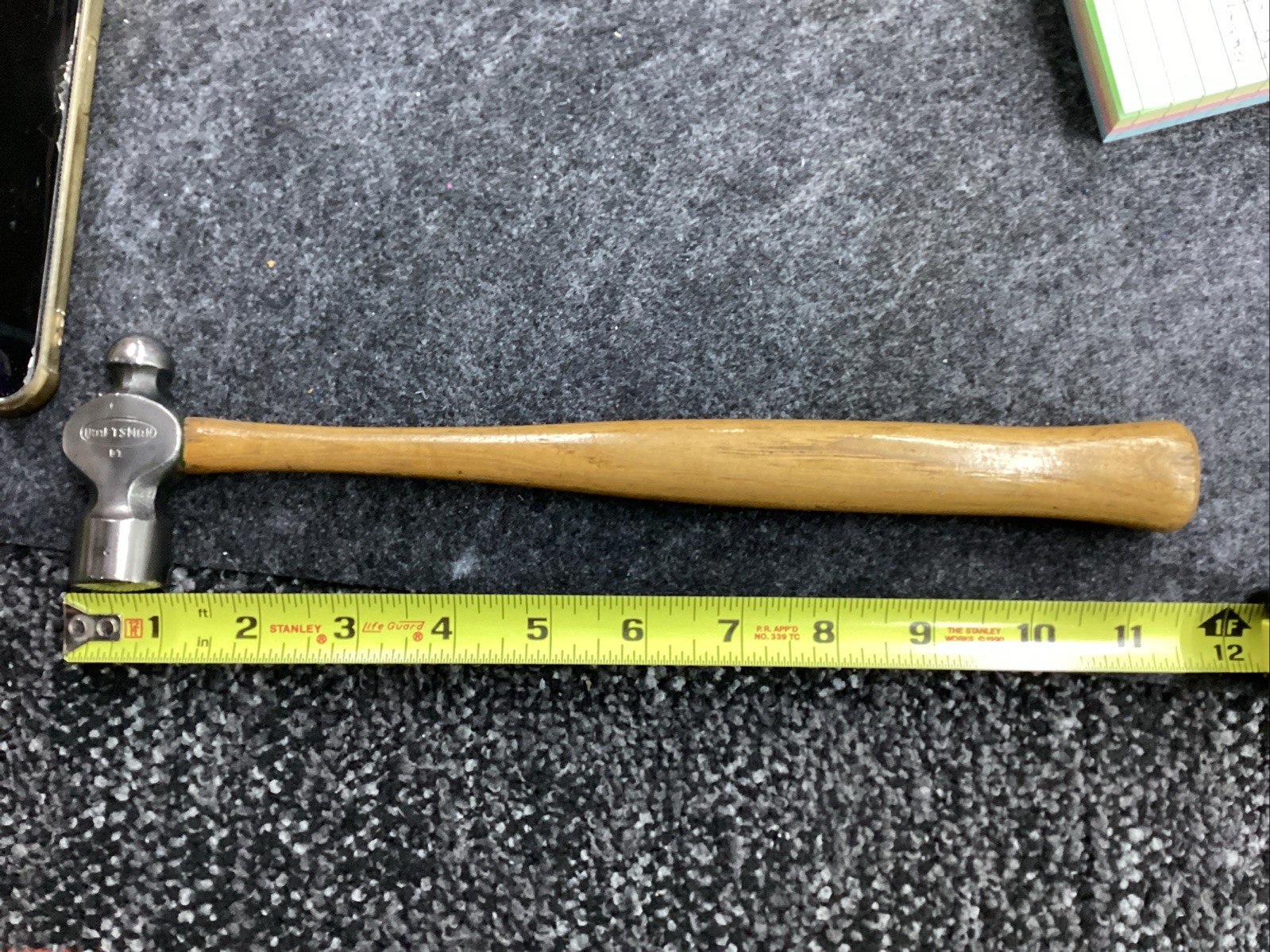 Vintage Craftsman USA 4 oz. Oval Logo Big C Ball Peen Hammer NICE