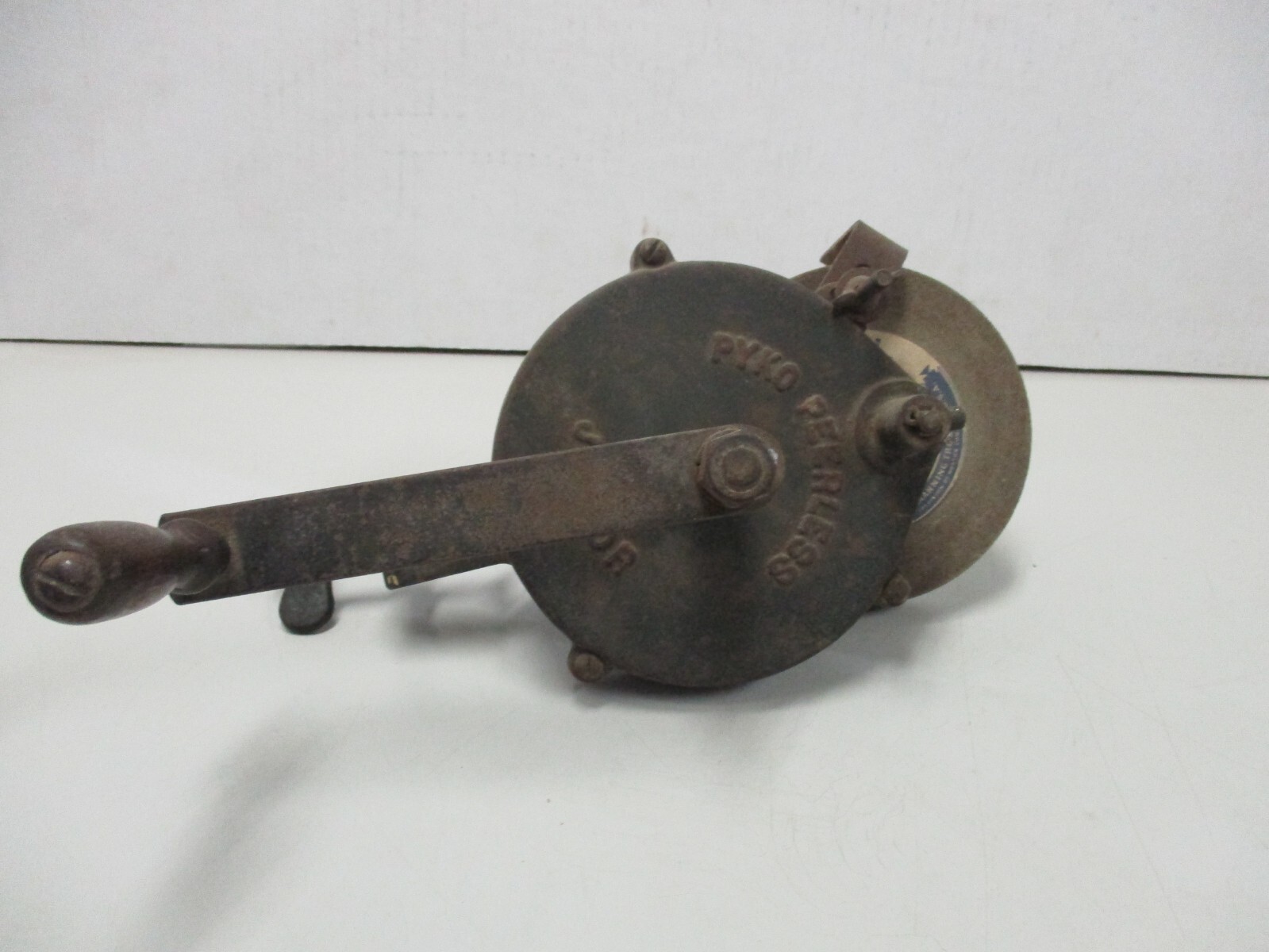 Vintage Pyko Peerless Junior Stone Bench Mount Hand Grinder