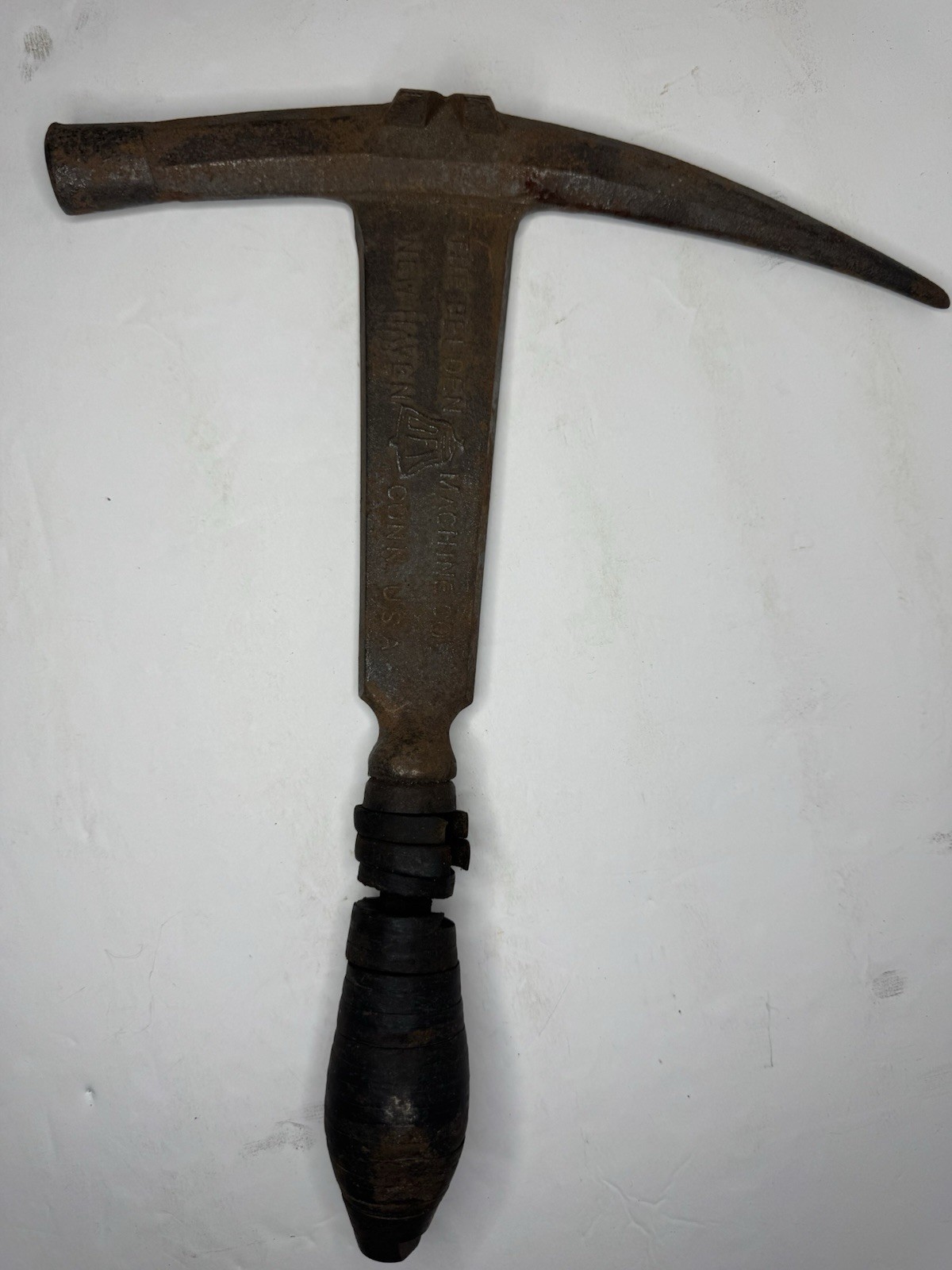 Antique Original The Belden Machine Co. Roofing Slate Hammer New Haven, Conn USA