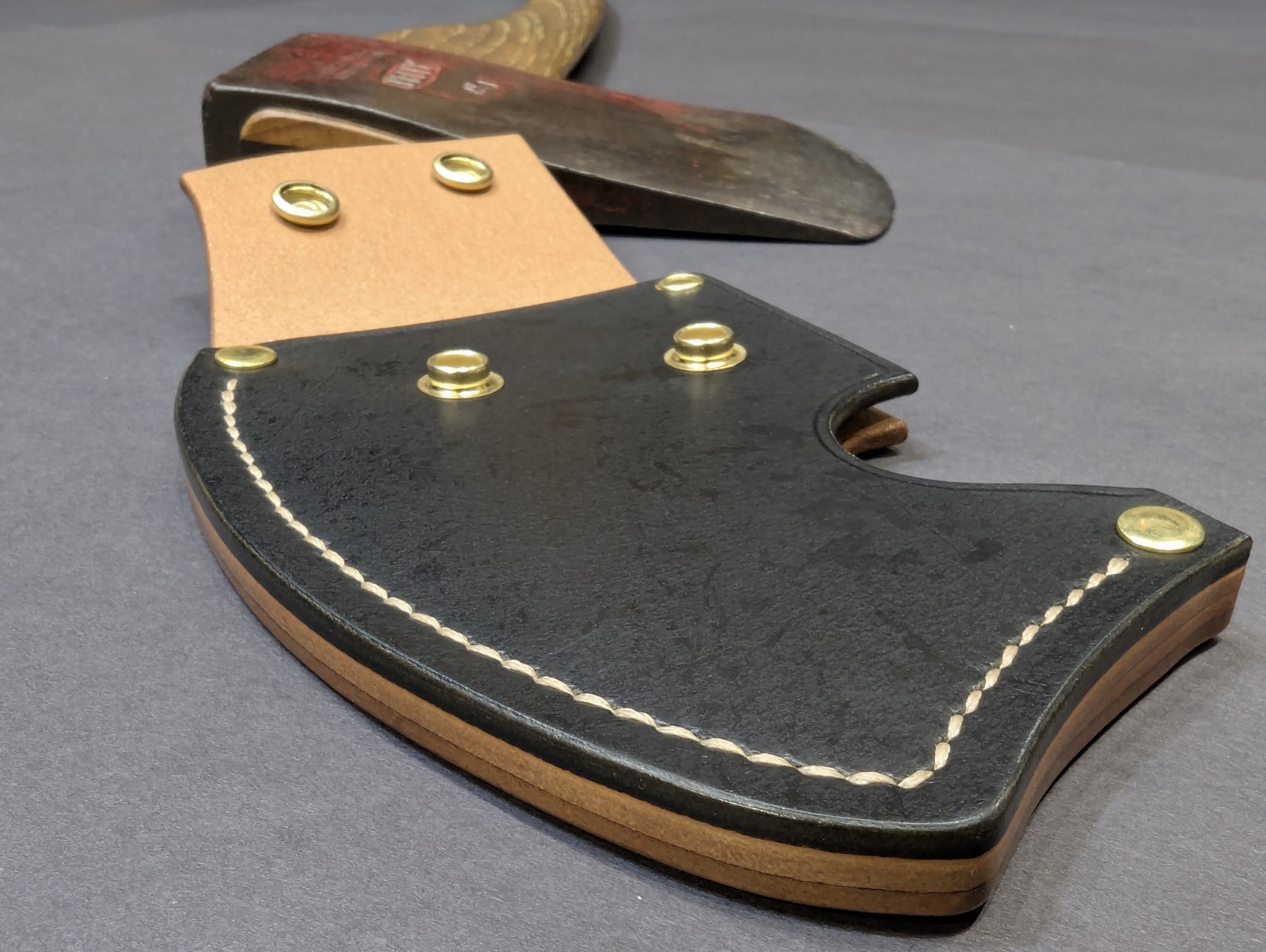 Kelly Wax 002 Worlds Finest Tasmanian Ax Handmade Leather Axe Mask Only Read Des