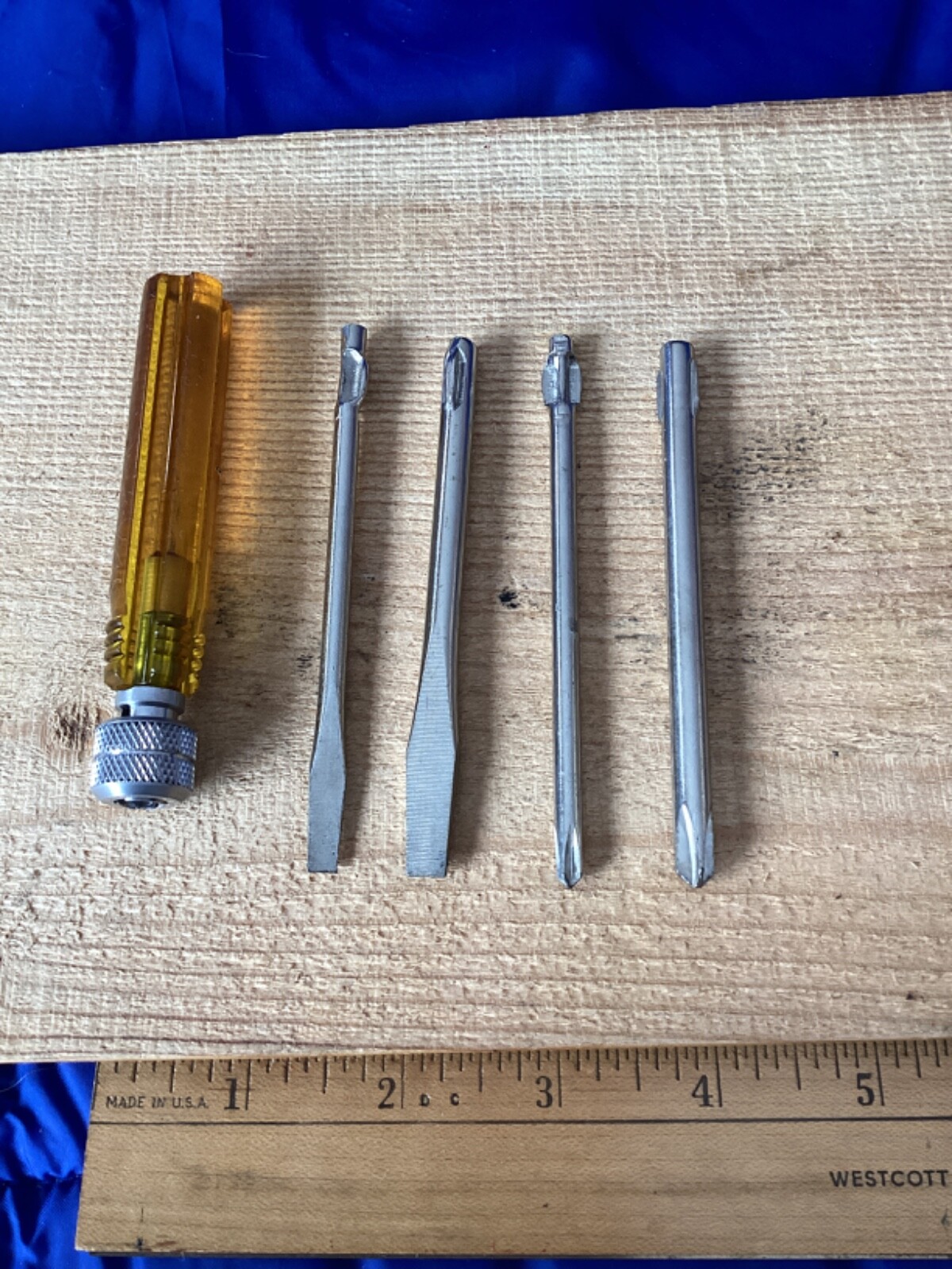 Vintage American Made Amsco Rubber Grip Handle Screwdriver Set – Pre-owned