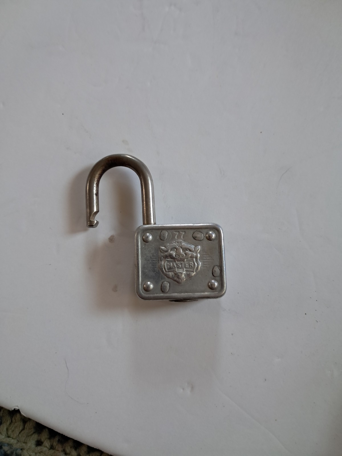 Antique Corbin Brass Padlock with Key + Vintage Master Lock 77 Lion Head Lot