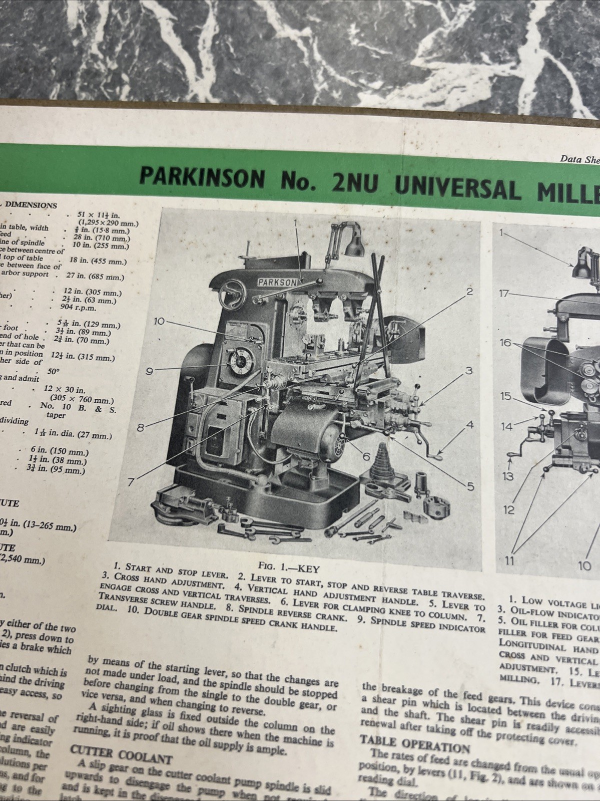 VINTAGE ENGINEERS TOOL ADVERTISEMENT CARD SIGN PARKINSON MILLER MACHINE NEWNES