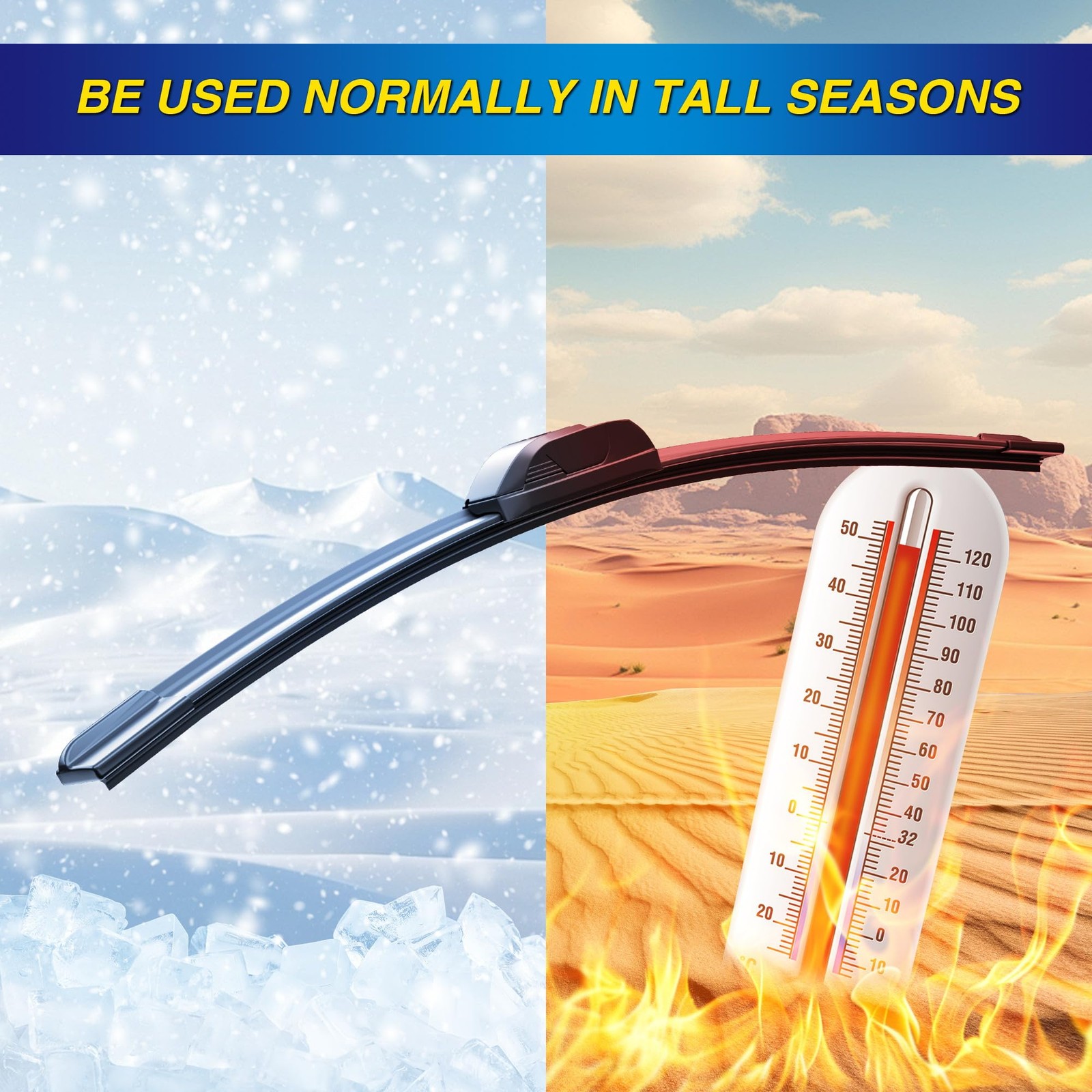 5 PLUS® Silicone Windshield Wiper Blades Replacement for 28″+20″+16AP(HOOK)