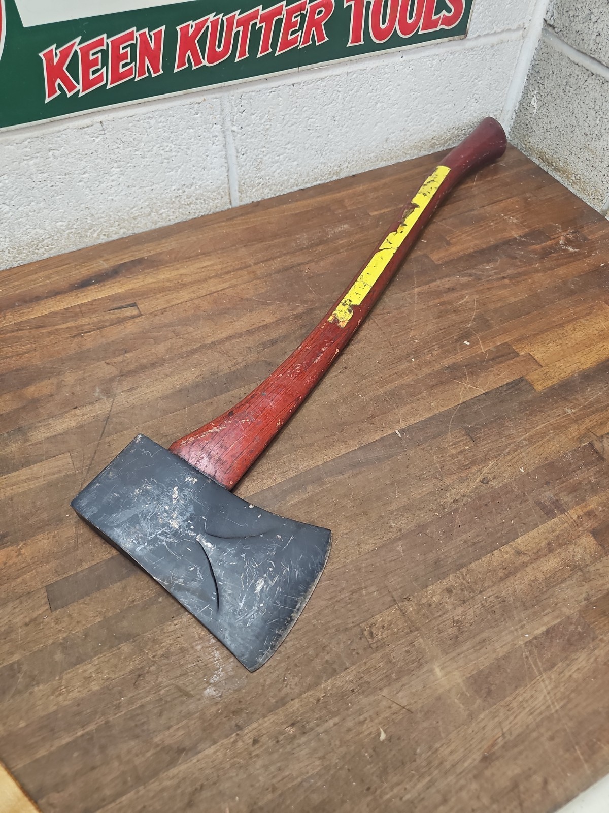 AC10- Vintage Plumb Single Bit Axe with bevels 4 lb 5 oz