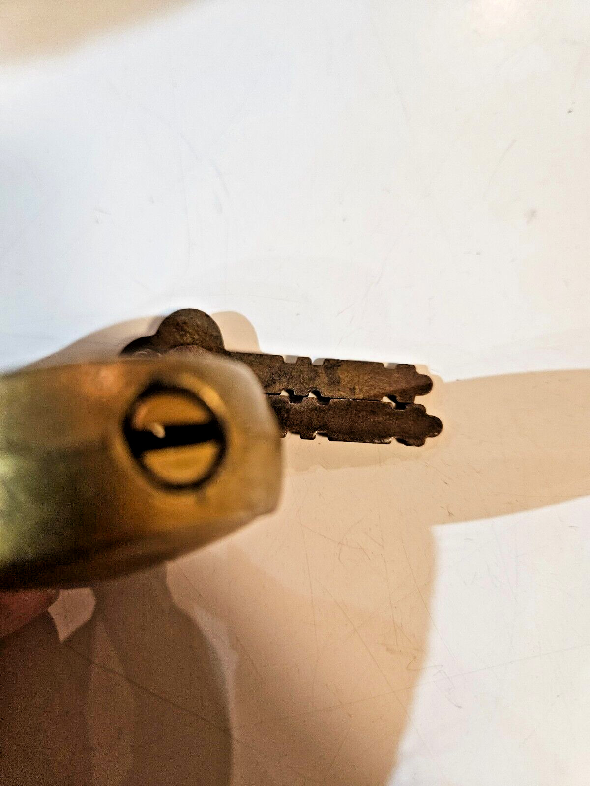 VINTAGE ANTIQUE LOCK & 2 Keys “101” MADE IN U.S.A.