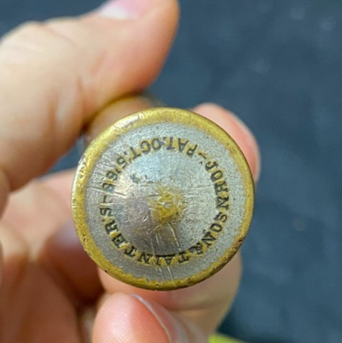 antique push drill patented 1869 Johnson & Tainter’s brass tool