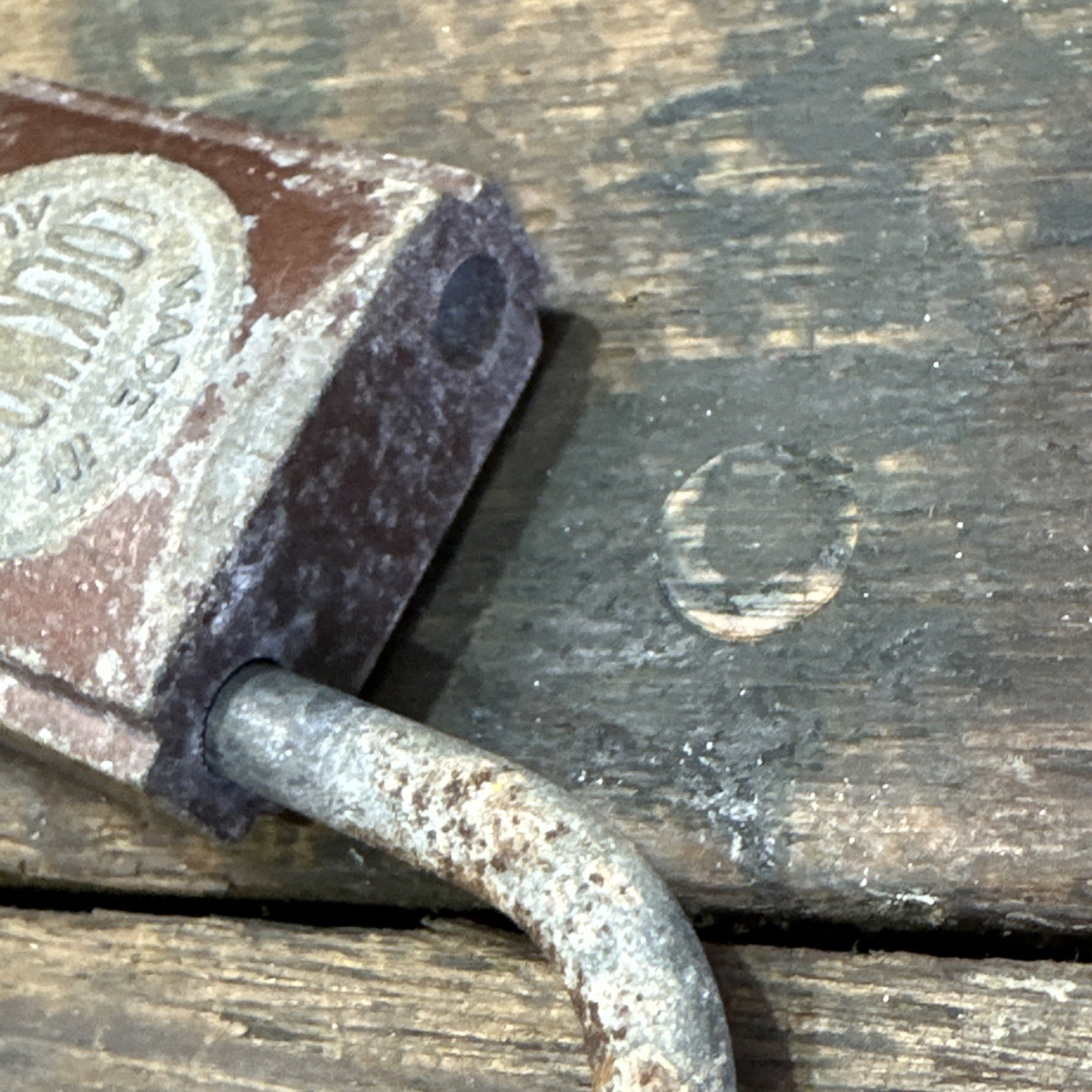 Vintage Lockwood Padlock 35mm Used Surface Rust