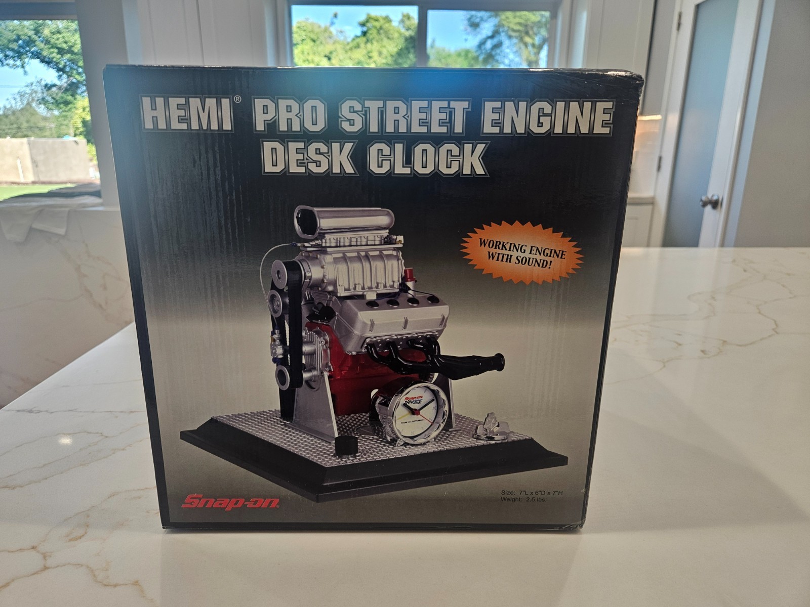 Snap-on Tools New Unboxed Hemi Pro Street Engine desk clock, RARE.