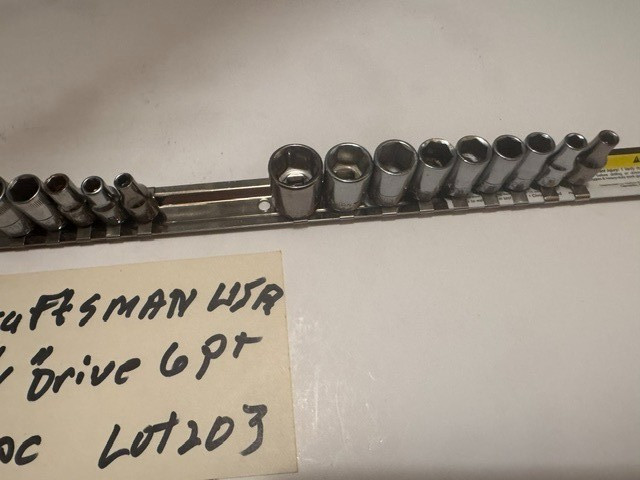 MADE USA VINTAGE CRAFTSMAN 17 PC ASSORTED 1/4″ DRIVE 6 POINT – VARIOUS SERIES