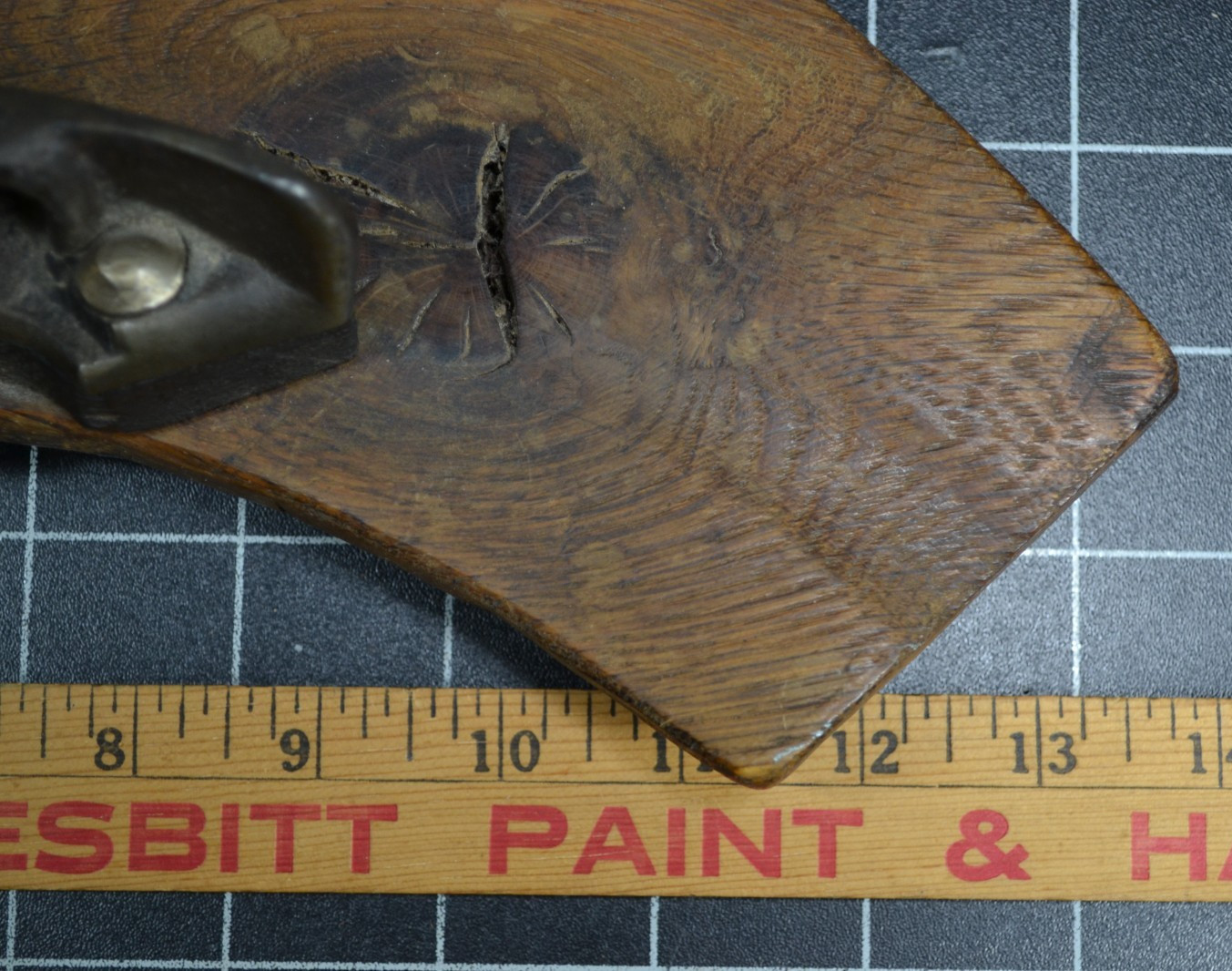 J. F. BROADHEAD – COOPER’S “V” CROZE WITH SOLID BRASS PLANE BODY