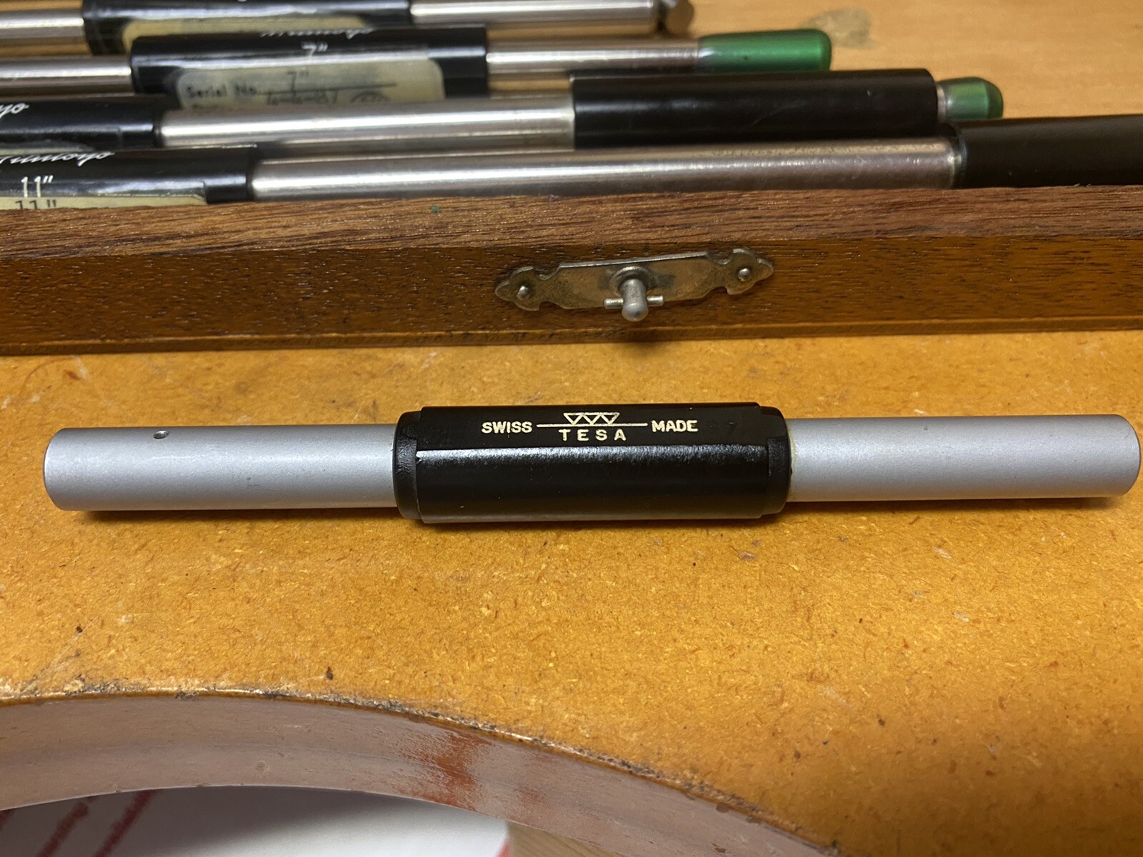 MITUTOYO Micrometers Lot Of 9, 1 TESA Total Of 11 PCS.