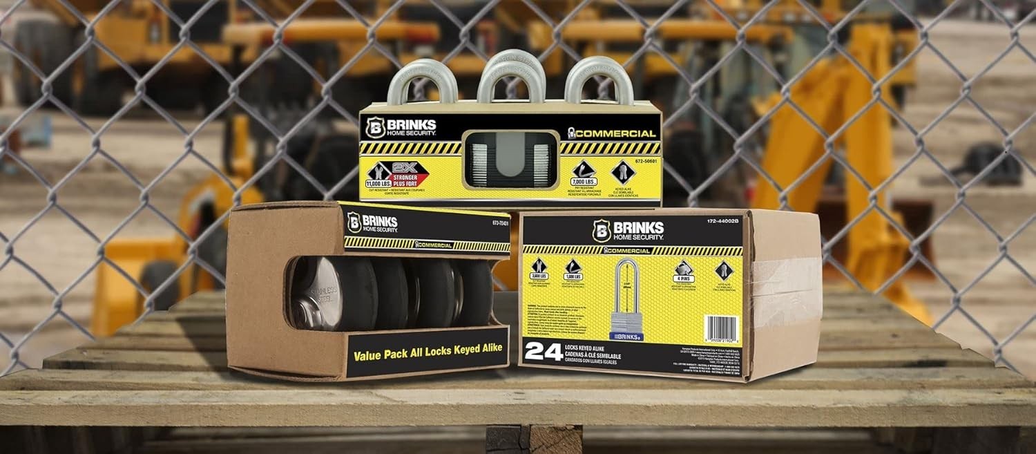 Reliable Discus Locks for Security, 4 Pack