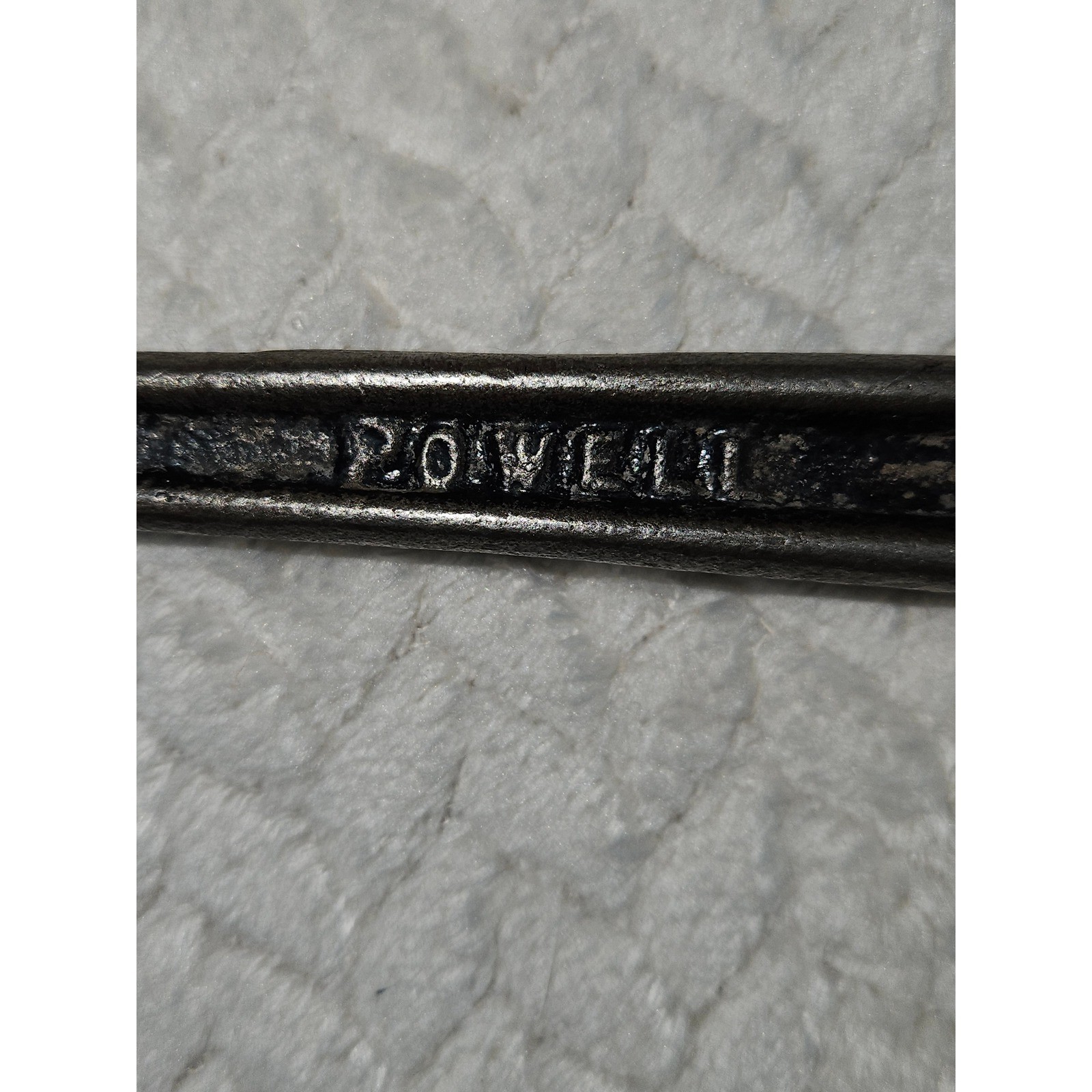 Vintage Powell Cast Iron Valve Handle Wrench Square Socket Industrial Tool 6.5″