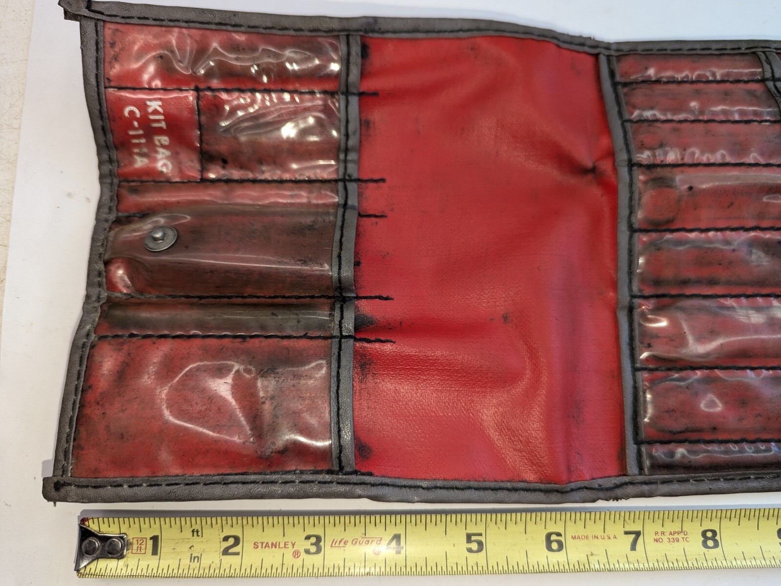 Vintage Snap-On C-111A Empty Ignition Tune-Up Set 2011A-IT-K Pouch Only