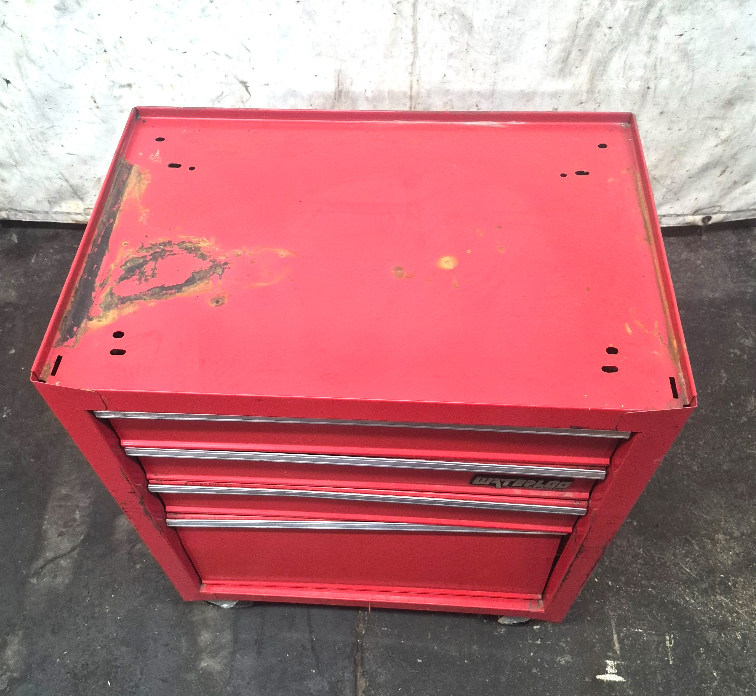 WATERLOO, ROLLING TOOL CABINET/ CHEST, PC-344, 4-DRAWERS