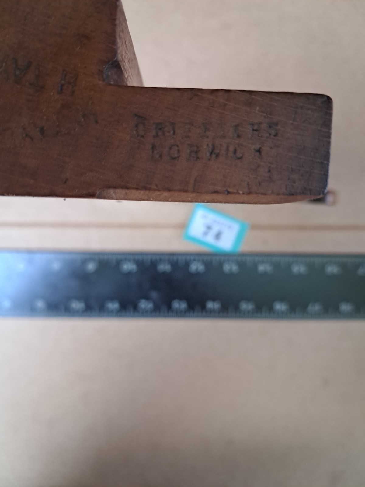Vintage 3/16″ Tongue Plane by Griffiths Norwich in Good Condition No Worm or Rot