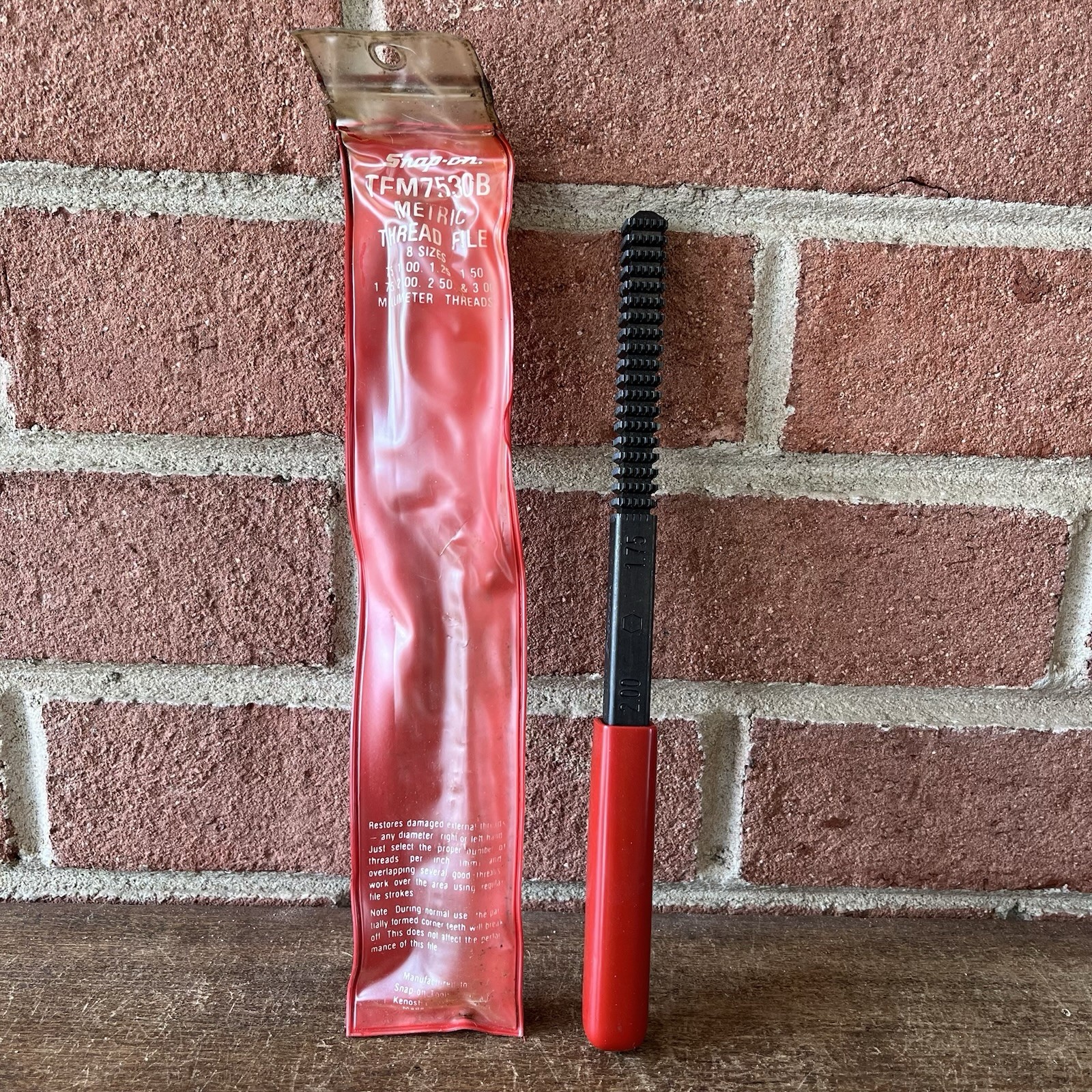 Snap-on TFM7530B Thread File Metric 0.75, 1.00, 1.25, 1.50, 1.75, 2.00, 2.50, 3