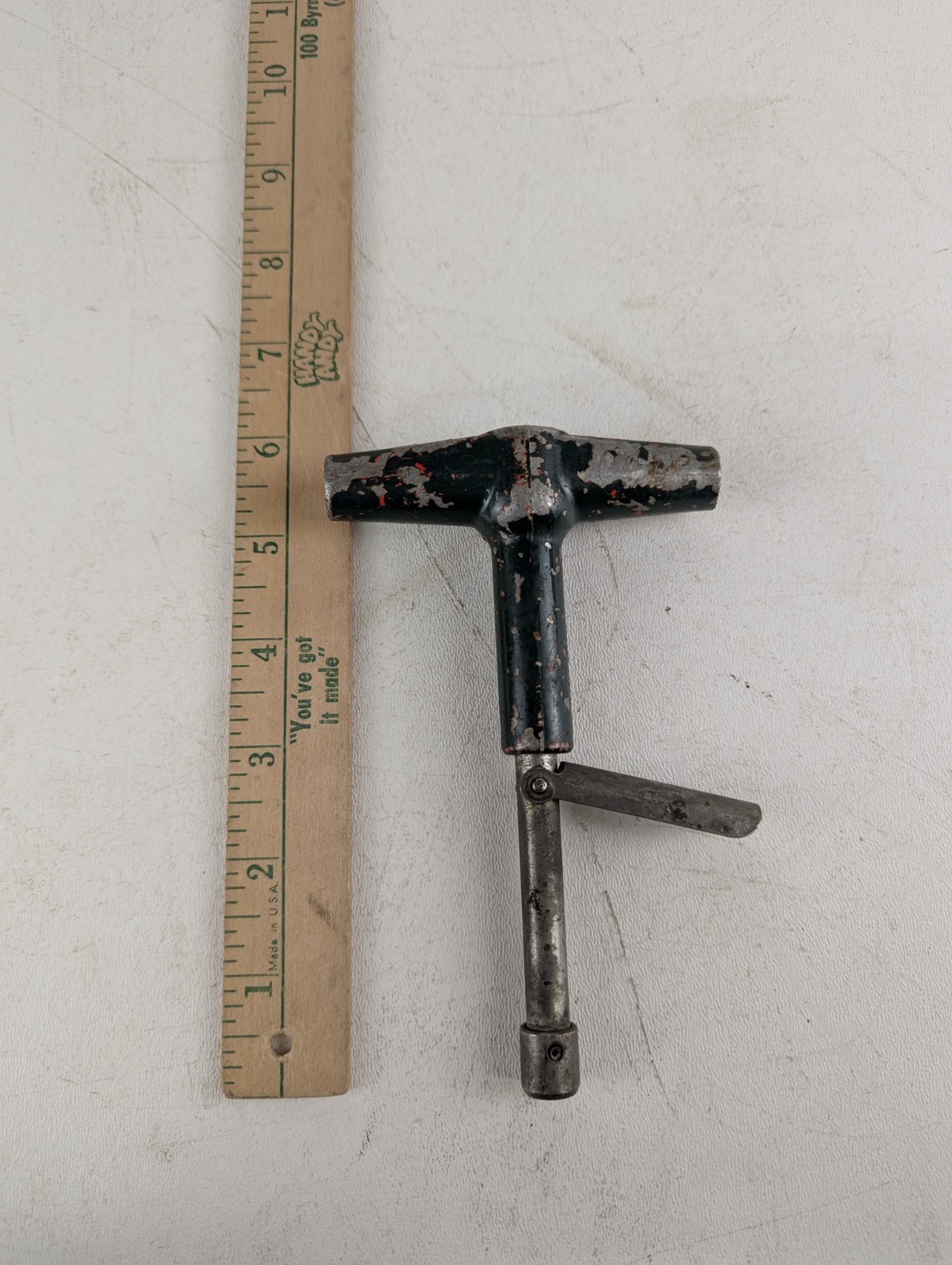 Vintage Jote T-Handle 60in Lb Ratcheting TORQUE WRENCH 5/16″ Insto Gas Detroit