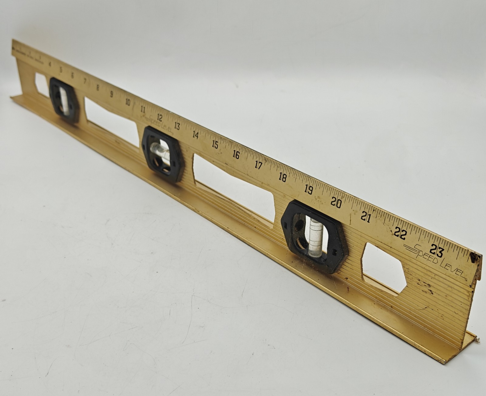 24” Gold Anodized VINTAGE Aluminum Empire Speed Level 450-24 2 Foot USA