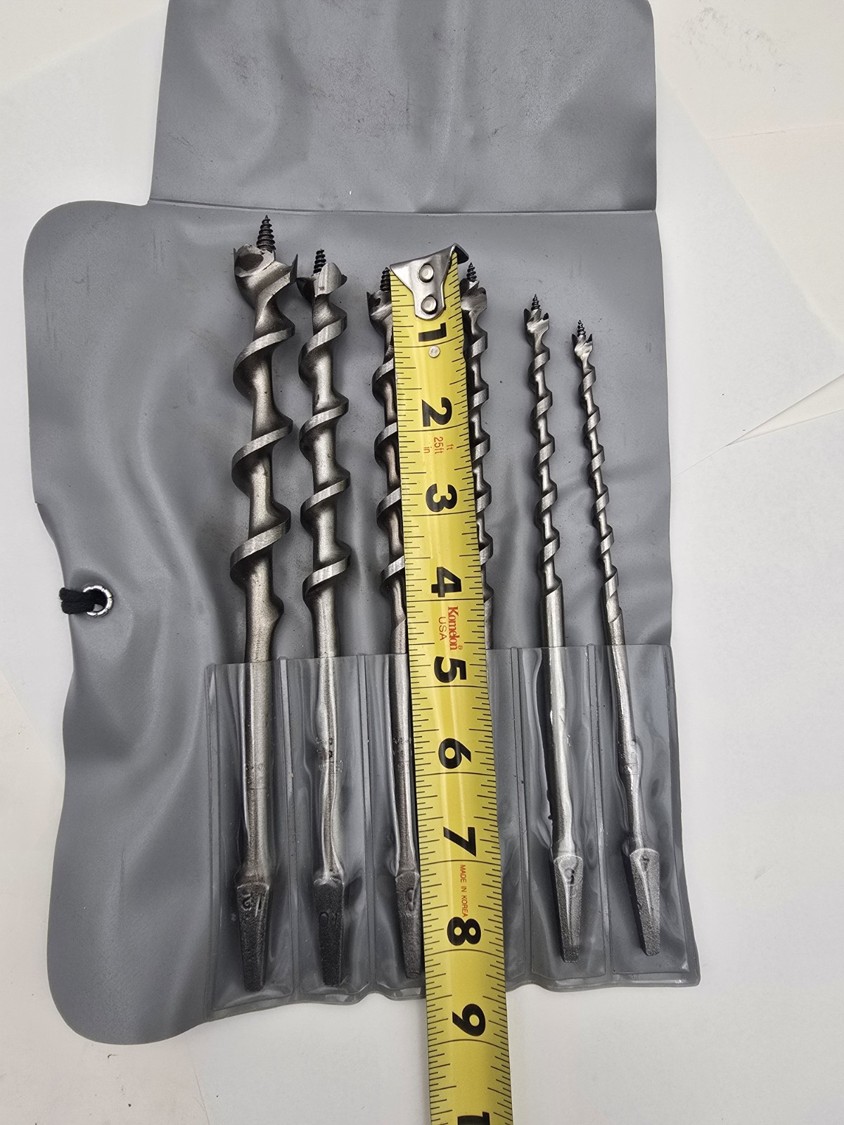 Vintage Stanley Auger Bits Set For Hand Drill Brace 01-220 6 Piece
