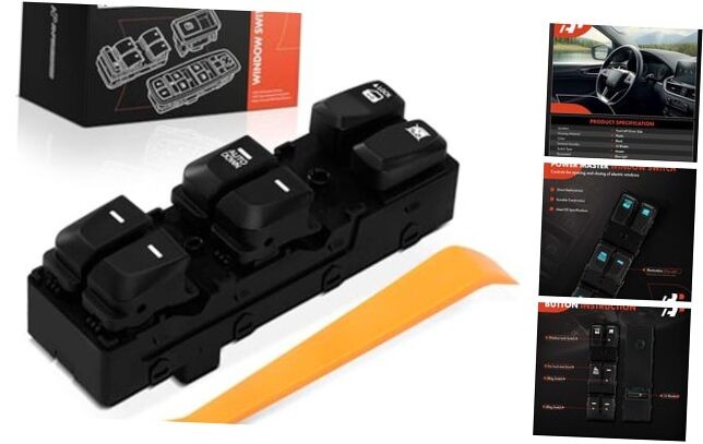 Master Power Window Switch for Hyundai Tucson 10-15 ix35 15 Front Left Driver