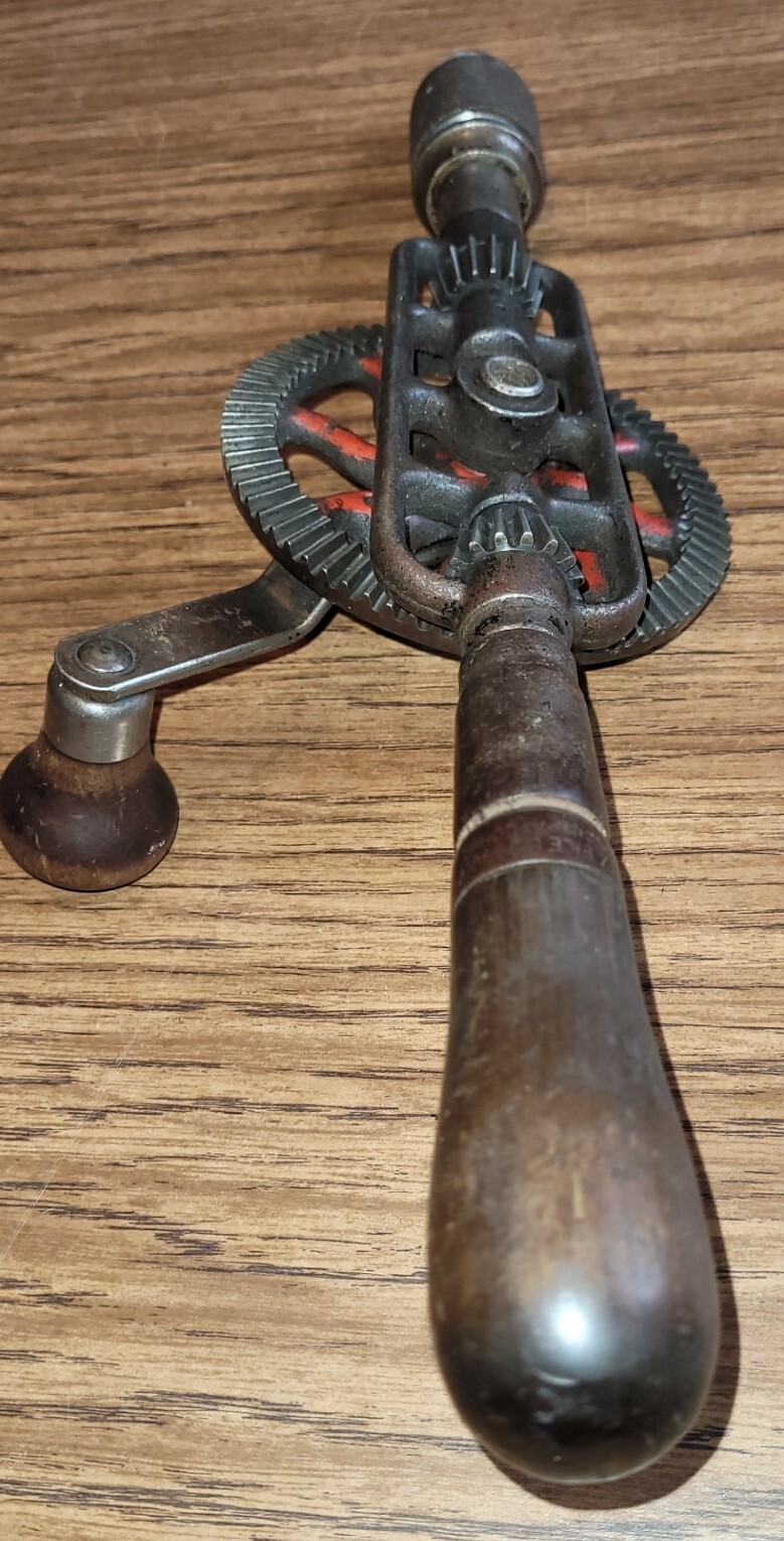 VINTAGE MILLERS FALLS CO NO. 2 HAND DRILL – EGGBEATER USA 3