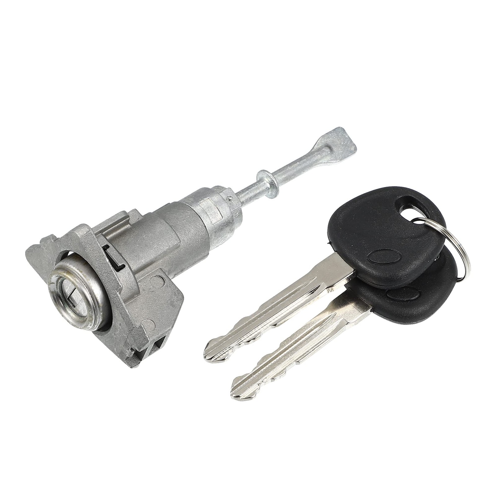 X AUTOHAUX 1 Set Front Door Lock Cylinder Kit 4.09″ x 1.99″, Silver Tone