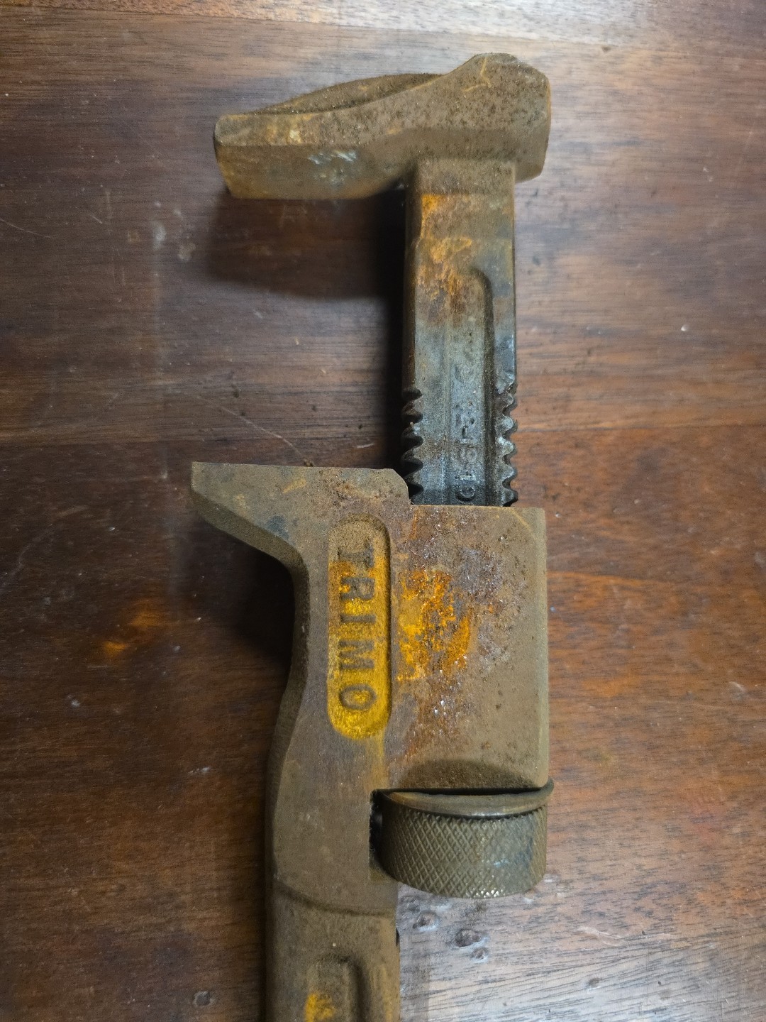 Vintage Trimont Mfg Co. 12″ Adjustable Pipe Wrench – Trimo Spud Monkey Wrench