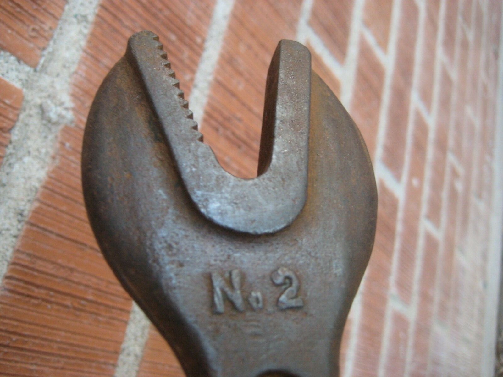 1900s Antique No. 2 x 9″ Length ** ROEBLING *** Single End Alligator Wrench USA