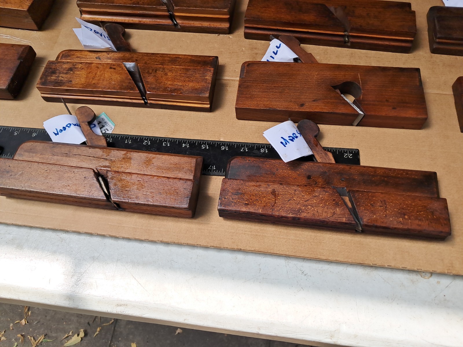Job Lot of Mixed Makers Moulding Planes 17 in Total Mainly Good Condition 4 Age