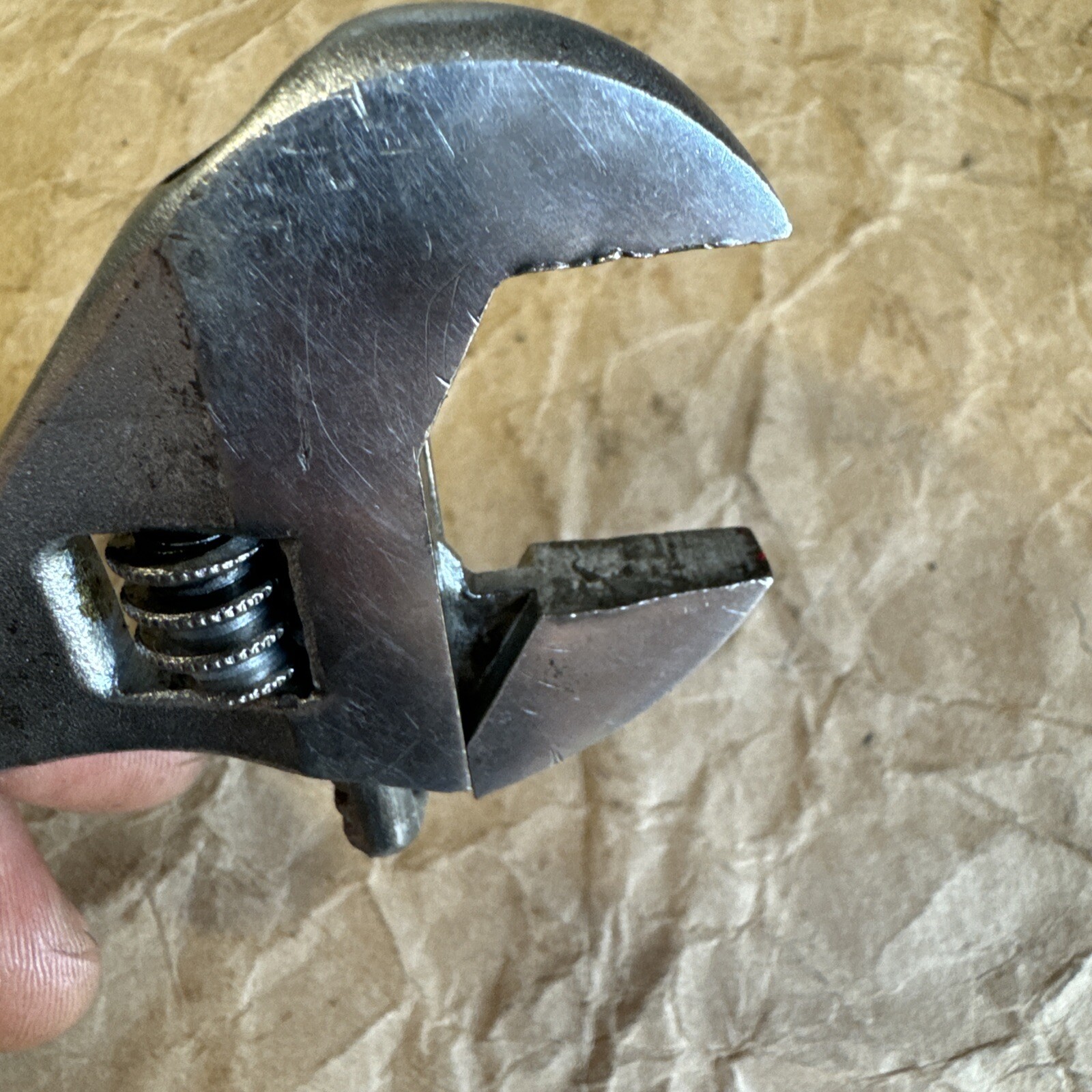 Vintage DIAMOND CALK & HORSESHOE 8” Adjustable Wrench Made in USA Diamalloy