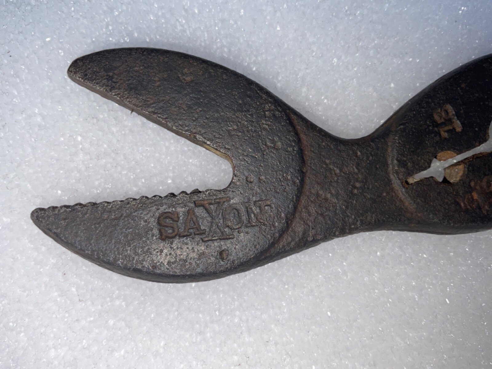 Vintage Saxon Double-Ended Alligator Wrench Tool, K. B. CO.,New Haven USA