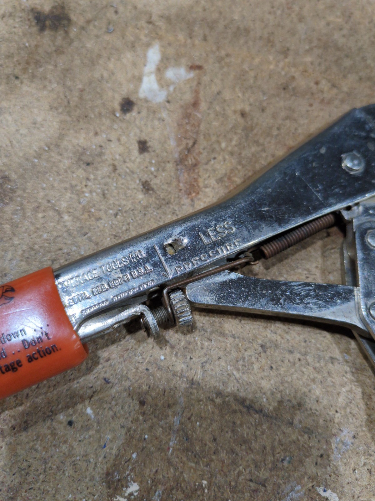 Vintage Leverage Tools Inc. LeverWrench Locking Pliers #6 Nebraska USA