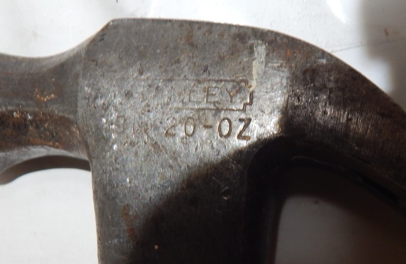 Vintage 20 Oz. claw hammer – Can’t quite read the number, though .