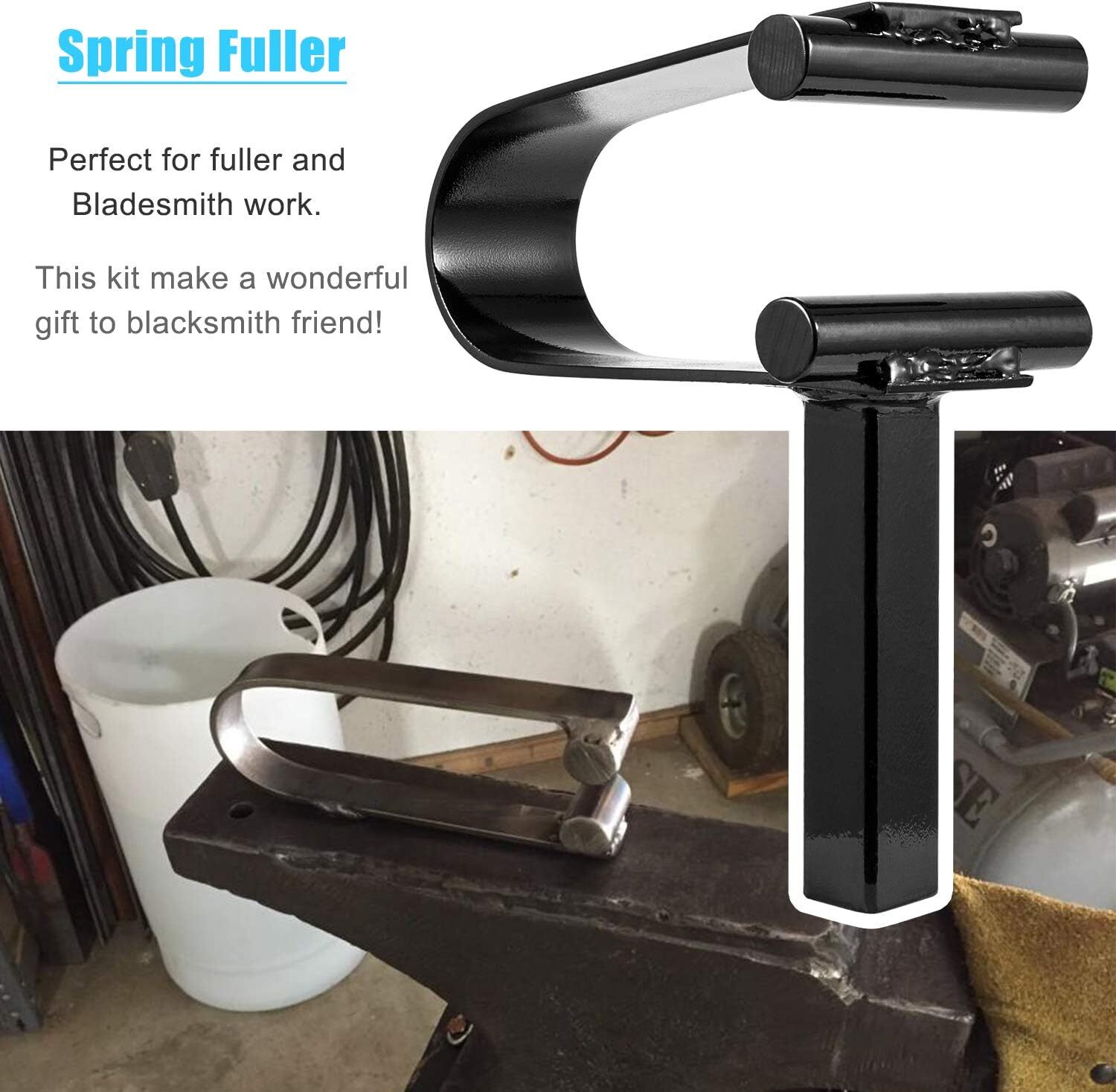 3PACK Anvil Hot Cut Tool, Creasing Stake Tool & Spring Fuller Hardy Tool (3/4″)