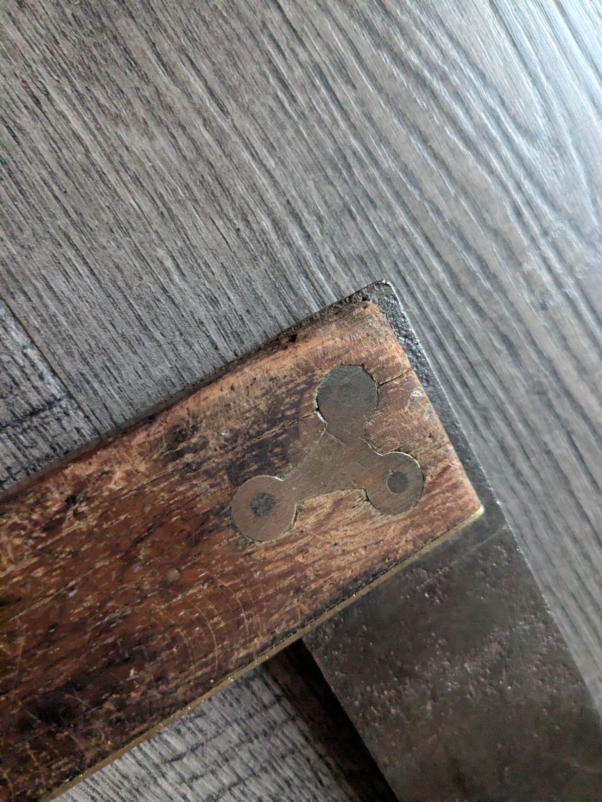 Antique Rosewood & Brass 9″ Try Square