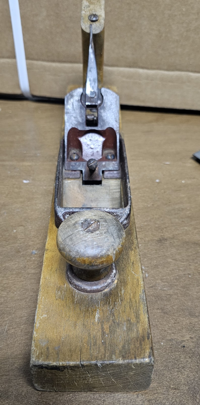 Ohio Tool Co No 26 Plane W/Rare Maroon Japanning Thistle Brand Auburn NY